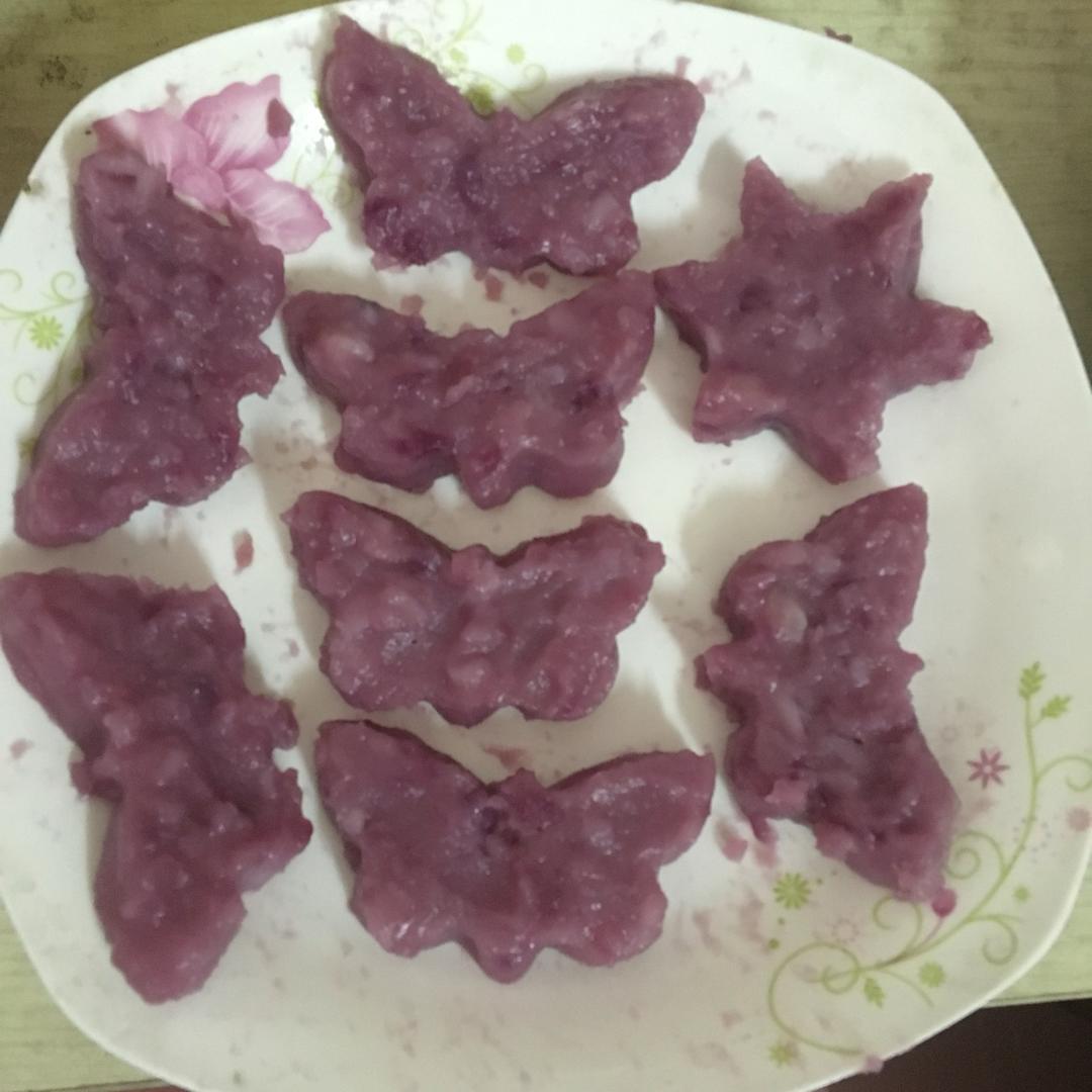 山药紫薯糕