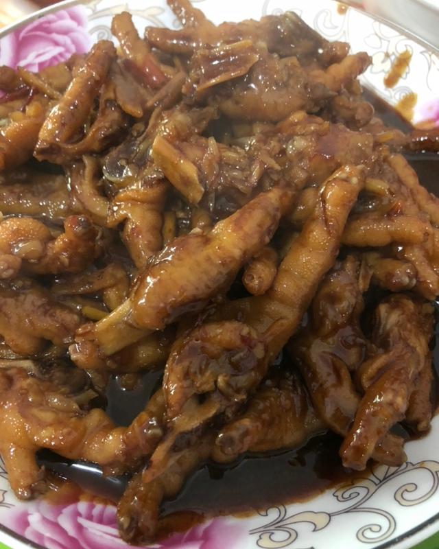 香辣烧鸡爪