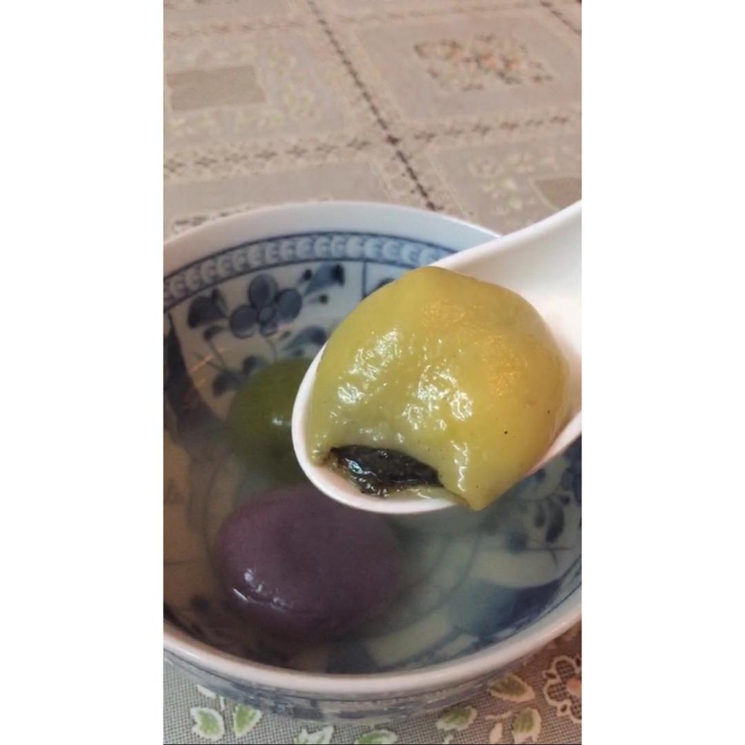 彩色汤圆-各种馅