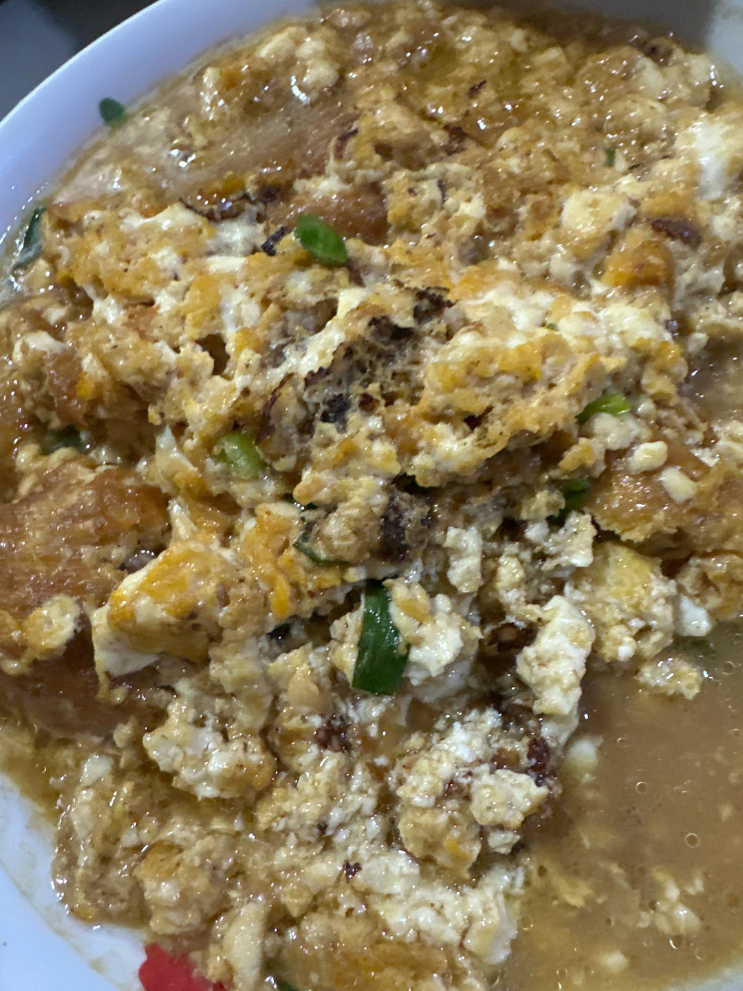 鸡蛋抱内脂豆腐