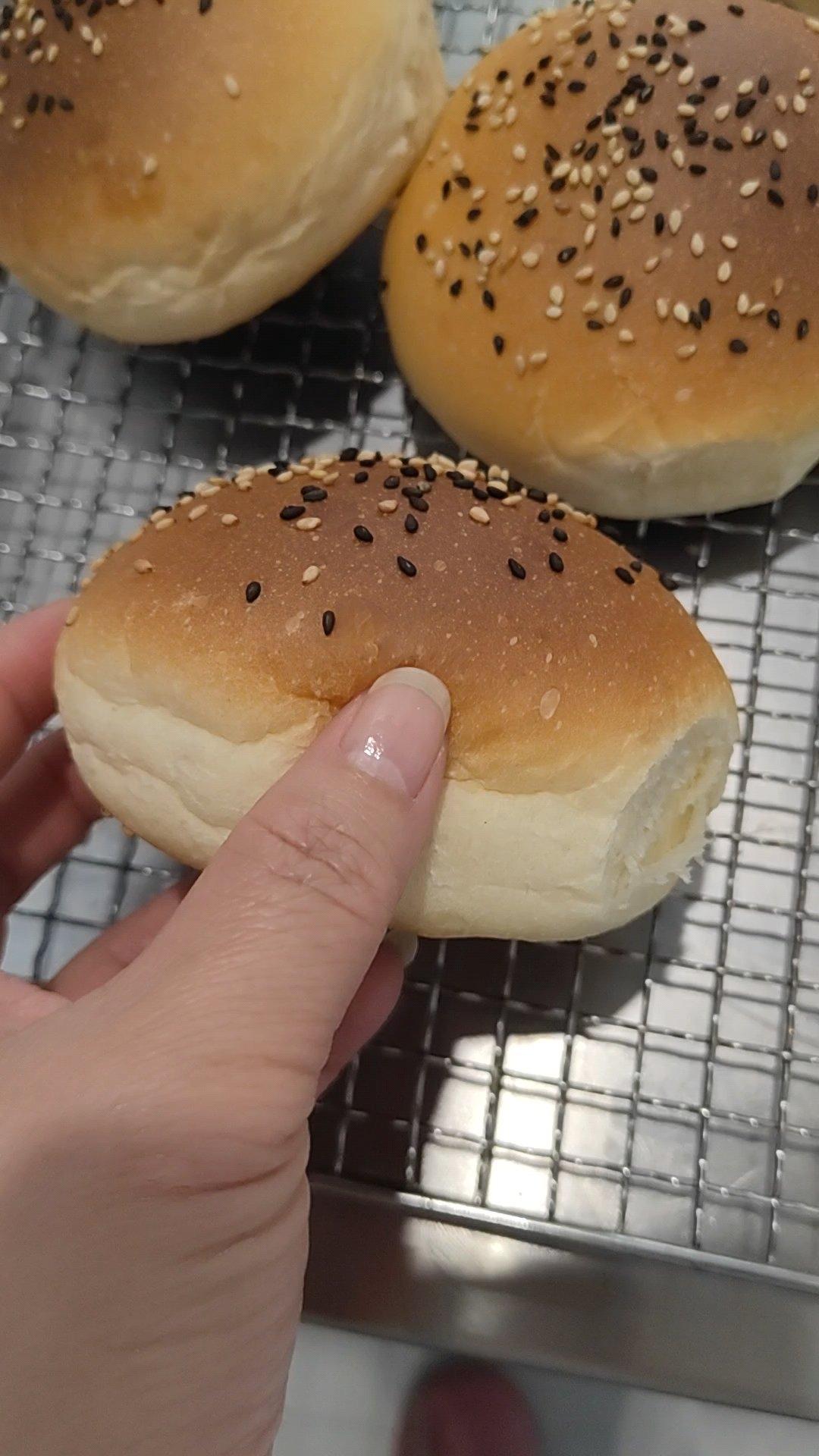 基础牛奶小餐包/汉堡胚/吐司（一次发酵，极简原料）