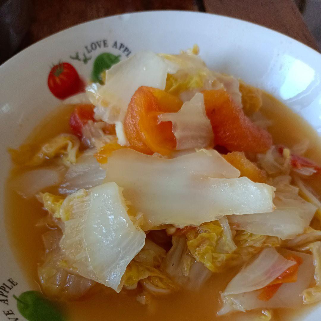 西红柿炒白菜
