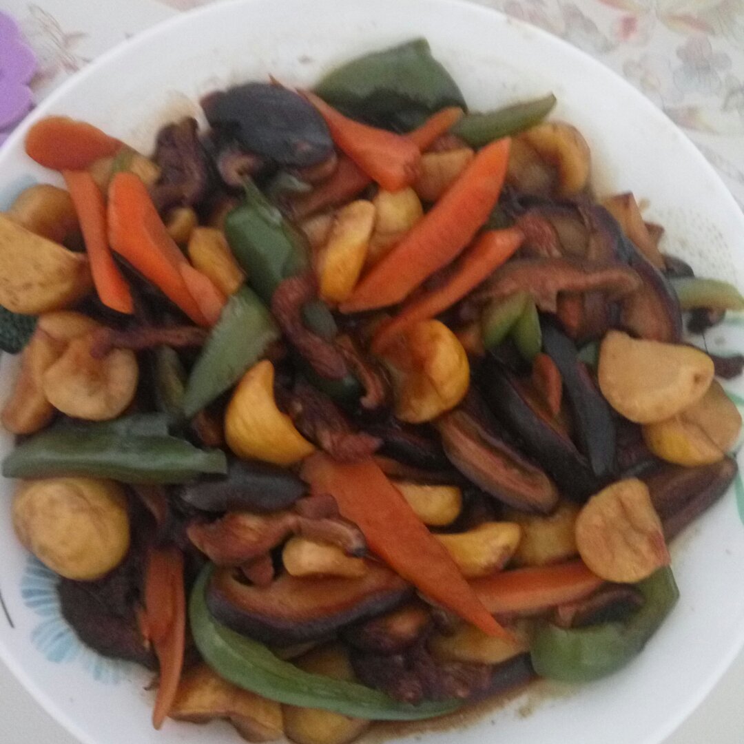 香菇烧栗子