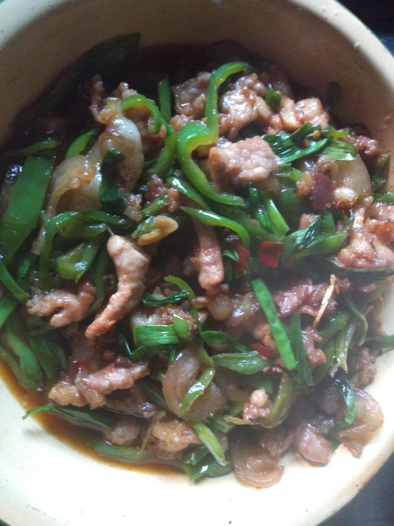 香葱炒猪肉