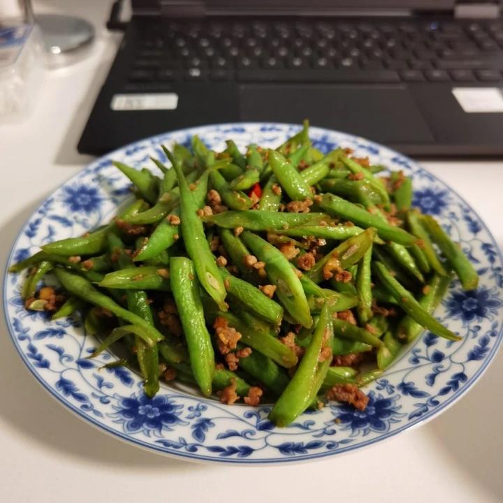 家常小炒四季豆