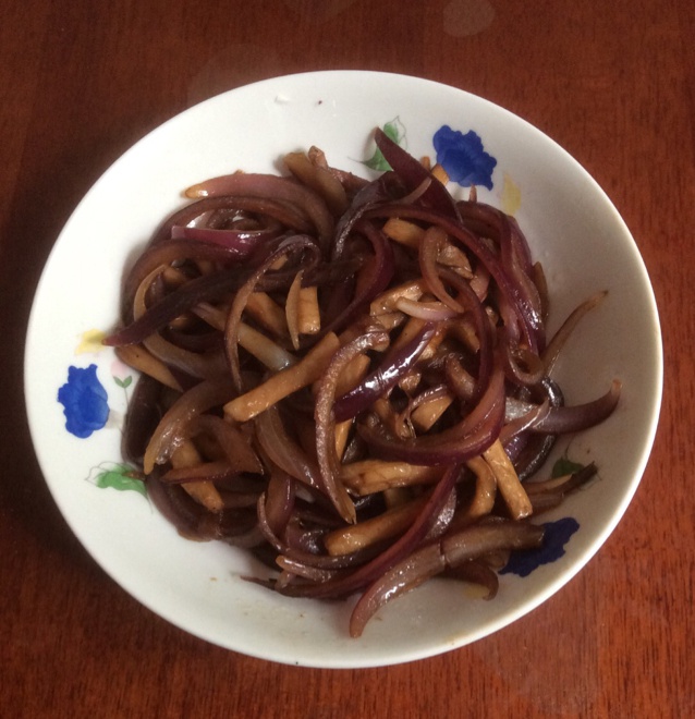 洋葱遇到杏鲍菇
