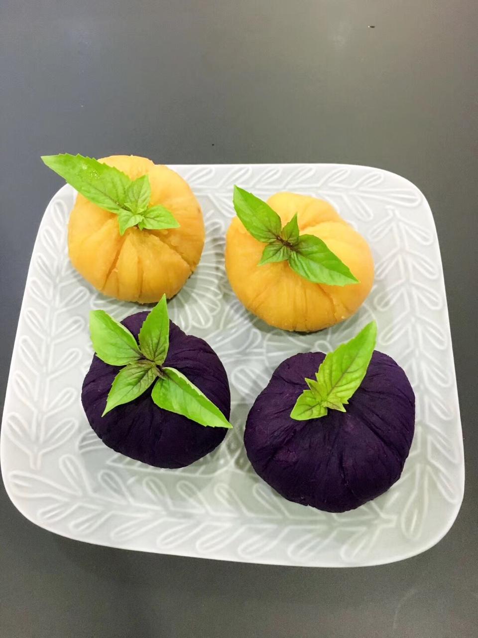 紫薯茶巾绞