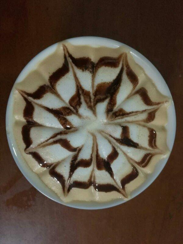 漫步mrh做的咖啡雕花