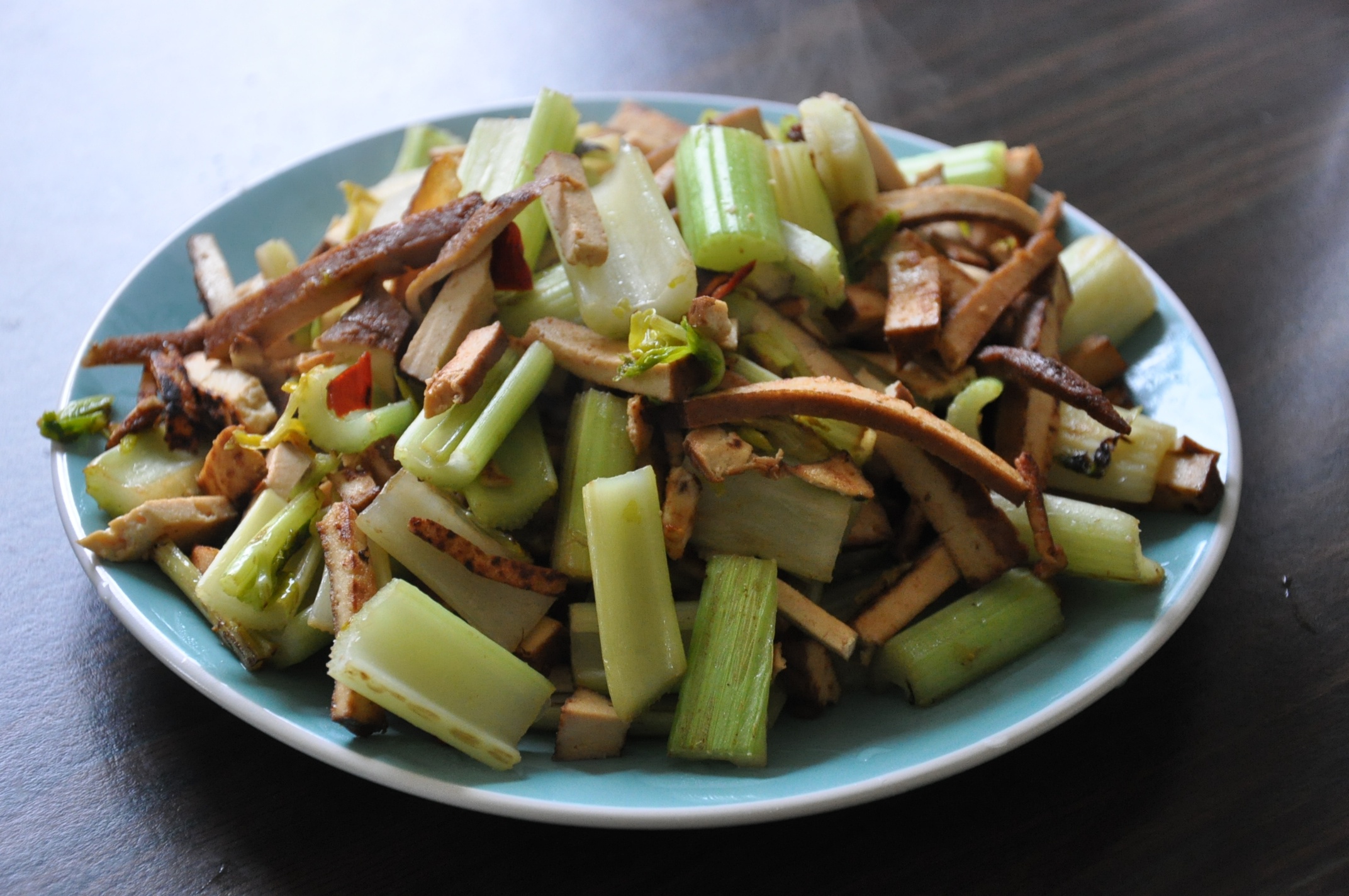 素菜：芹菜炒豆腐干