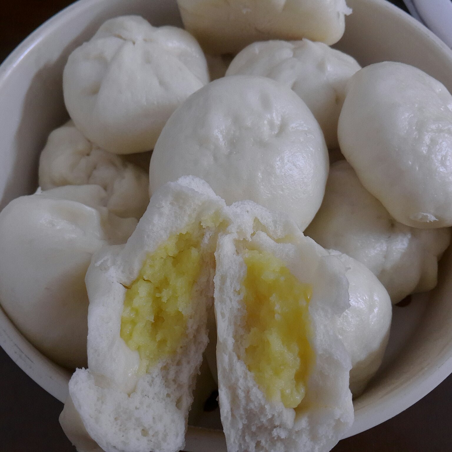 自制奶黄包