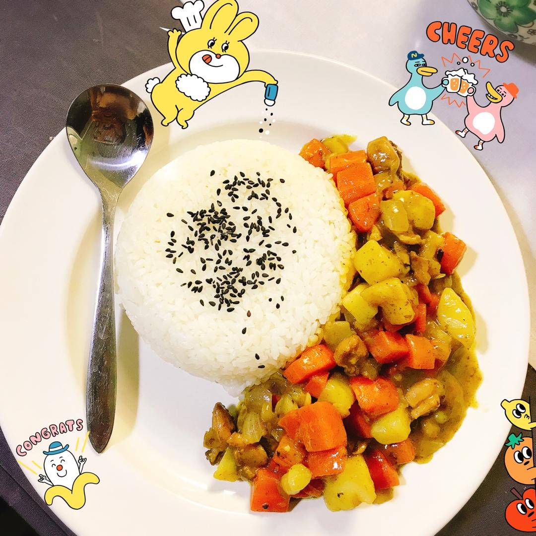 咖喱土豆鸡块