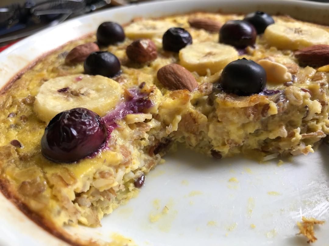 香蕉蓝莓烤燕麦