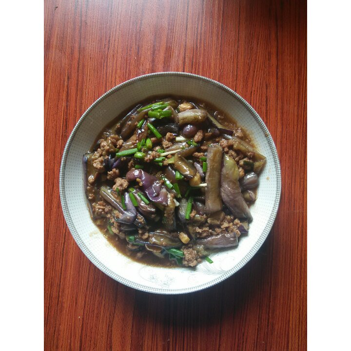 红烧肉沫茄子