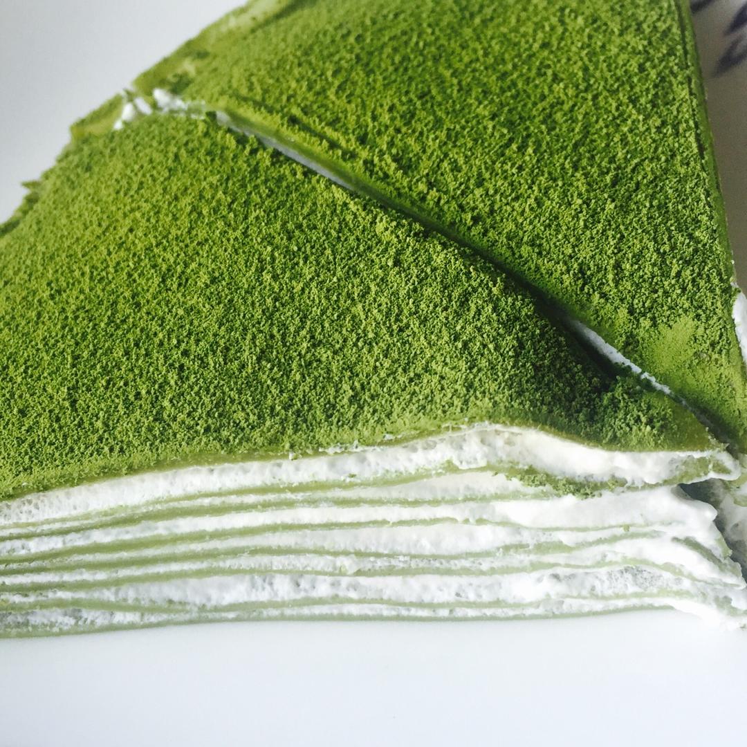 美味的煎蛋糕—抹茶千层蛋糕