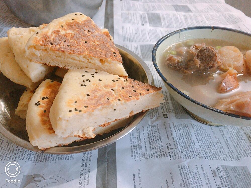 电饼铛版白面烙饼烧饼锅盔