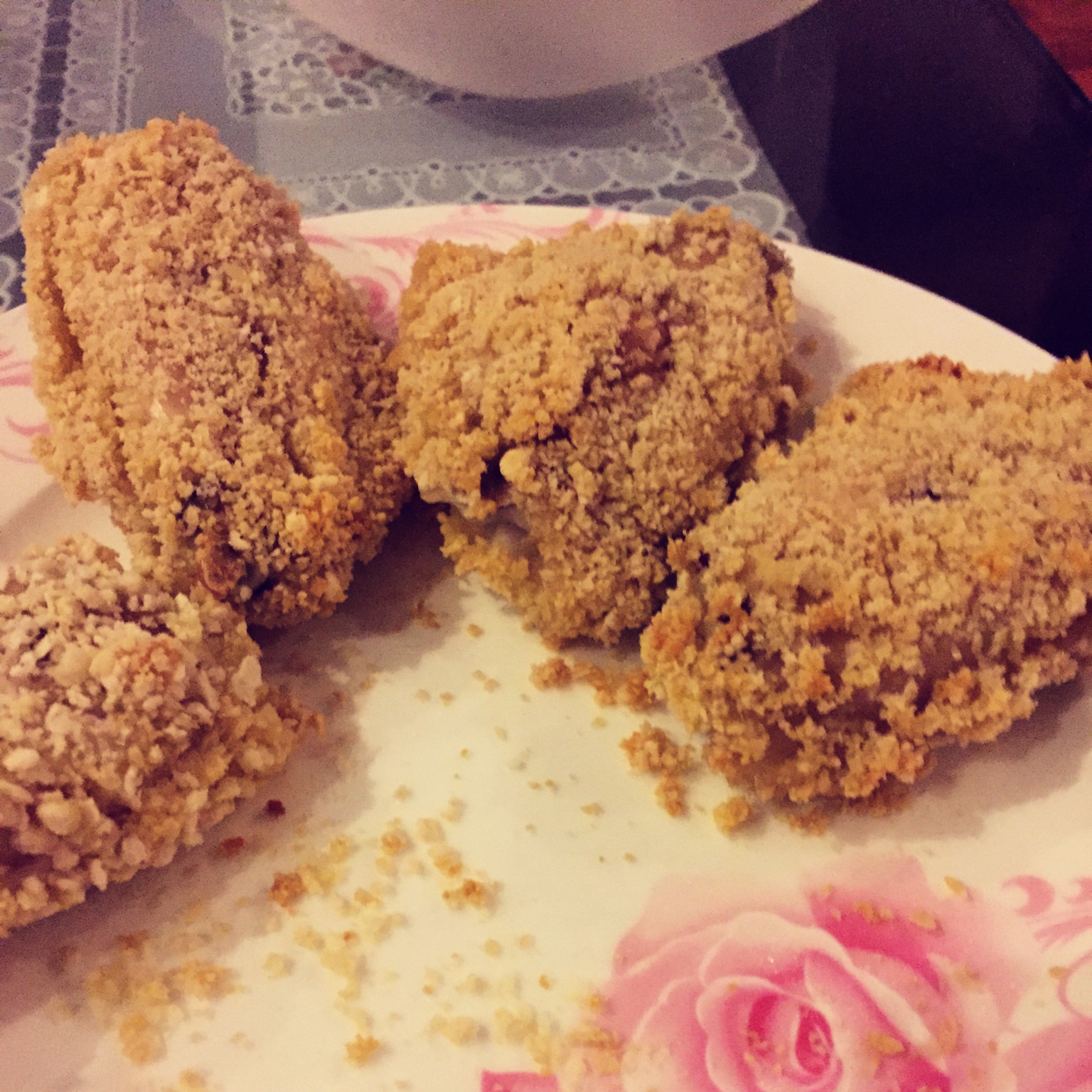 面包糠烤鸡翅