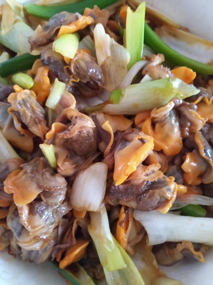 葱拌毛蚬子（血蛤）