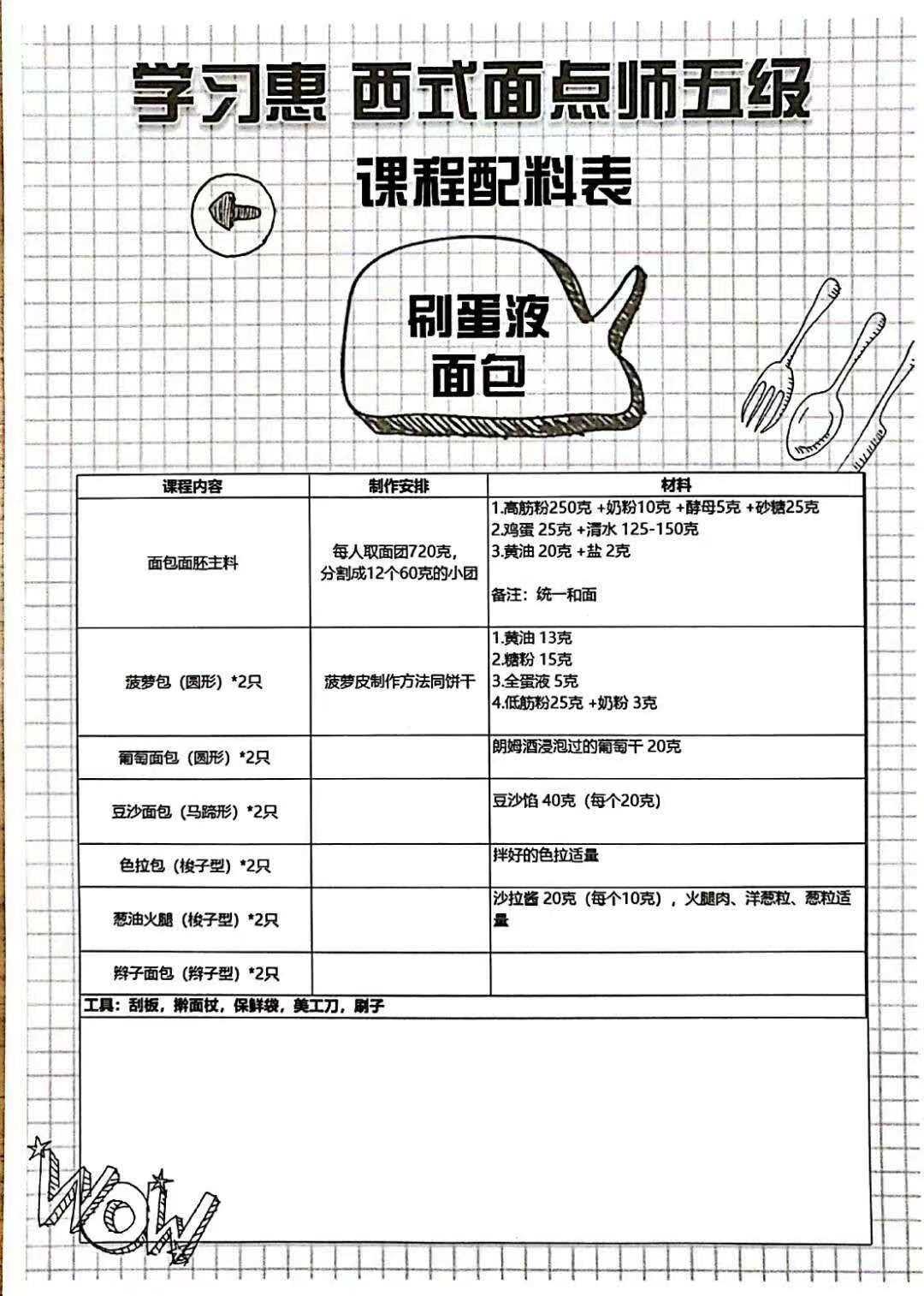 刷蛋液面包的做法