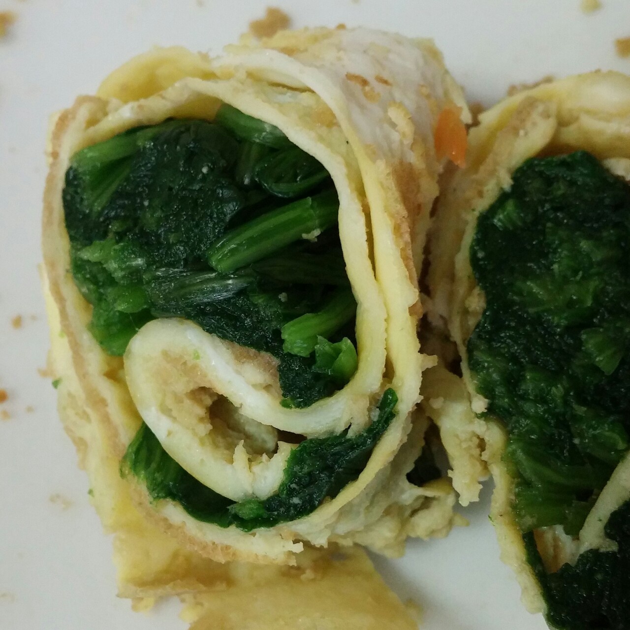 菠菜厚蛋烧
