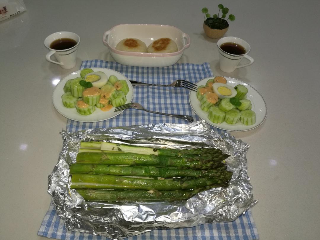 超简单锡纸烤芦笋
