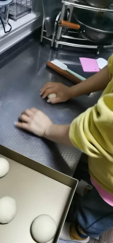 中筋面粉手揉之拉丝的汤种酸奶小餐包，新手也可以的方子