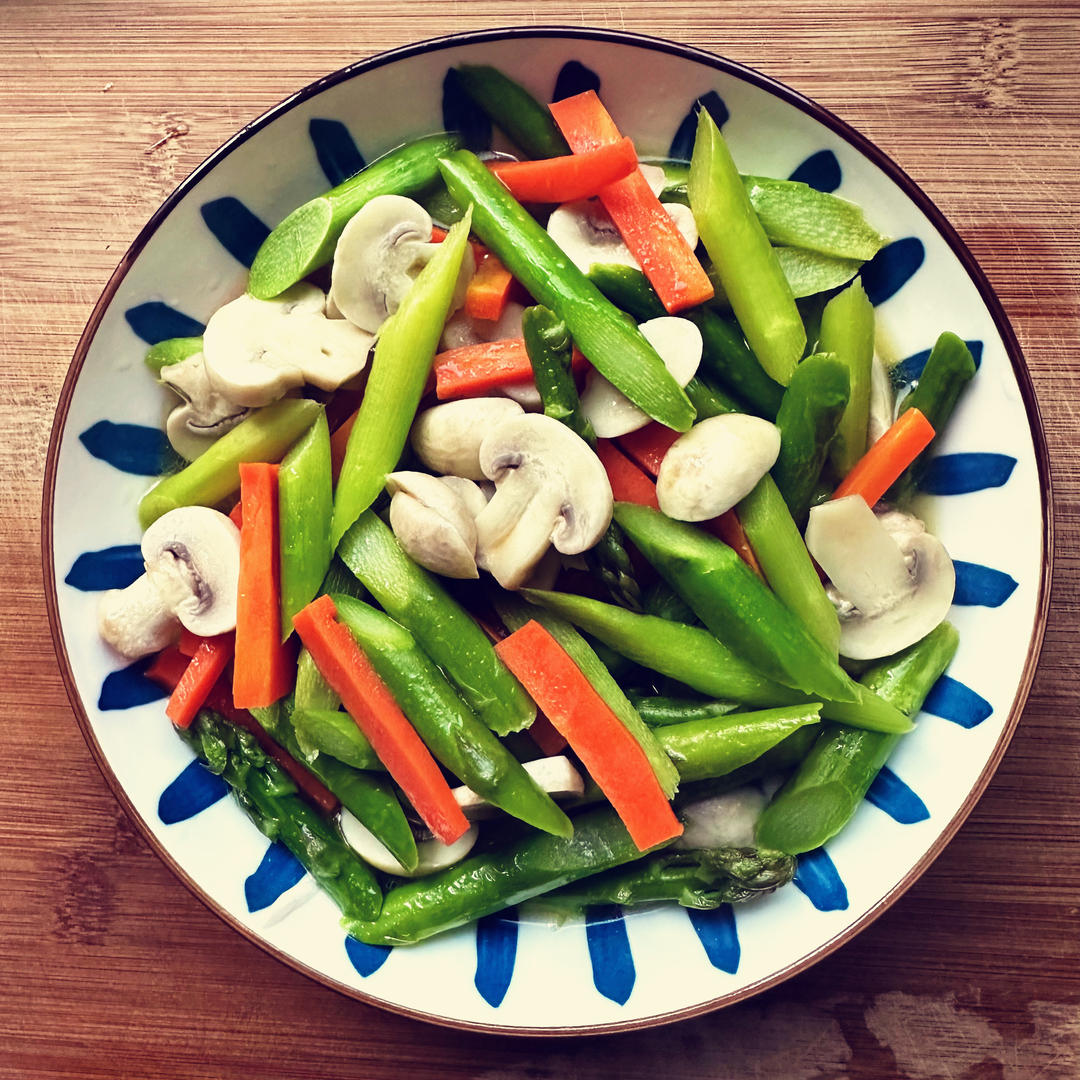 教你做最好吃的芦笋炒蘑菇 新手速get！