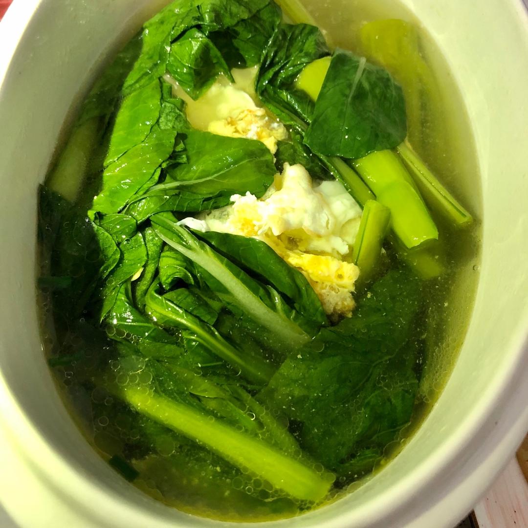 快手汤｜青菜鸡蛋汤