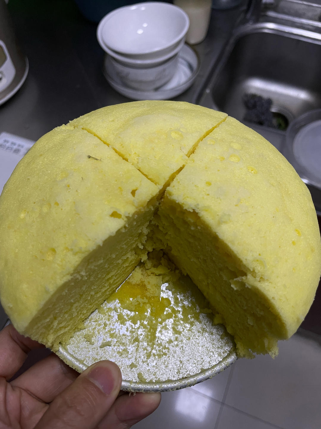 简单的全蛋蒸蛋糕（普通面粉）