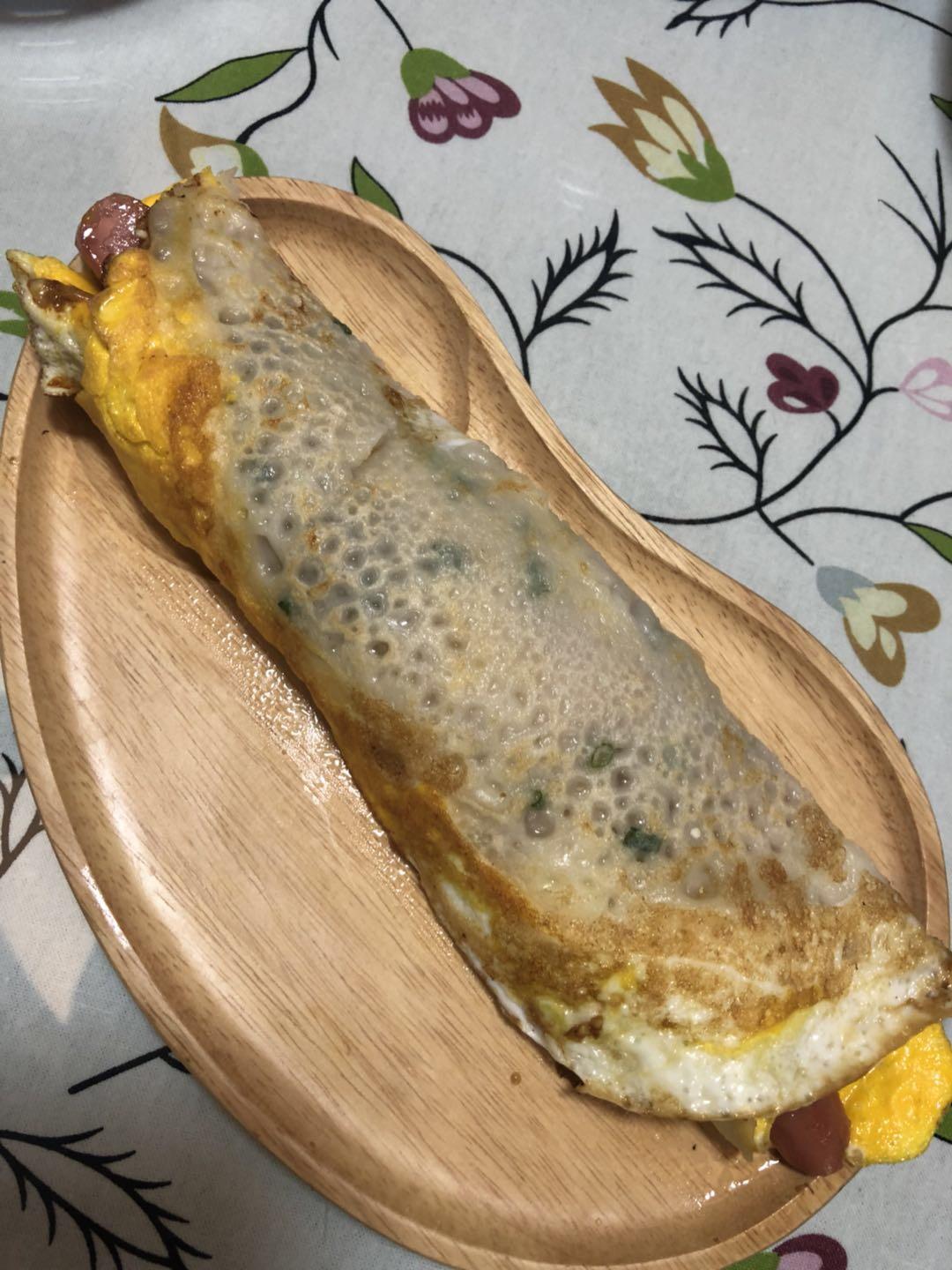 芝士肉松蛋饼
