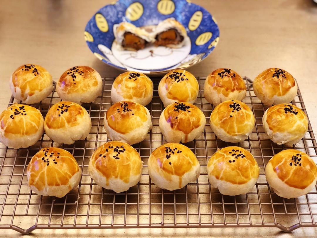 ㊙️网红麻薯肉松蛋黄酥🔥，好吃到爆‼️