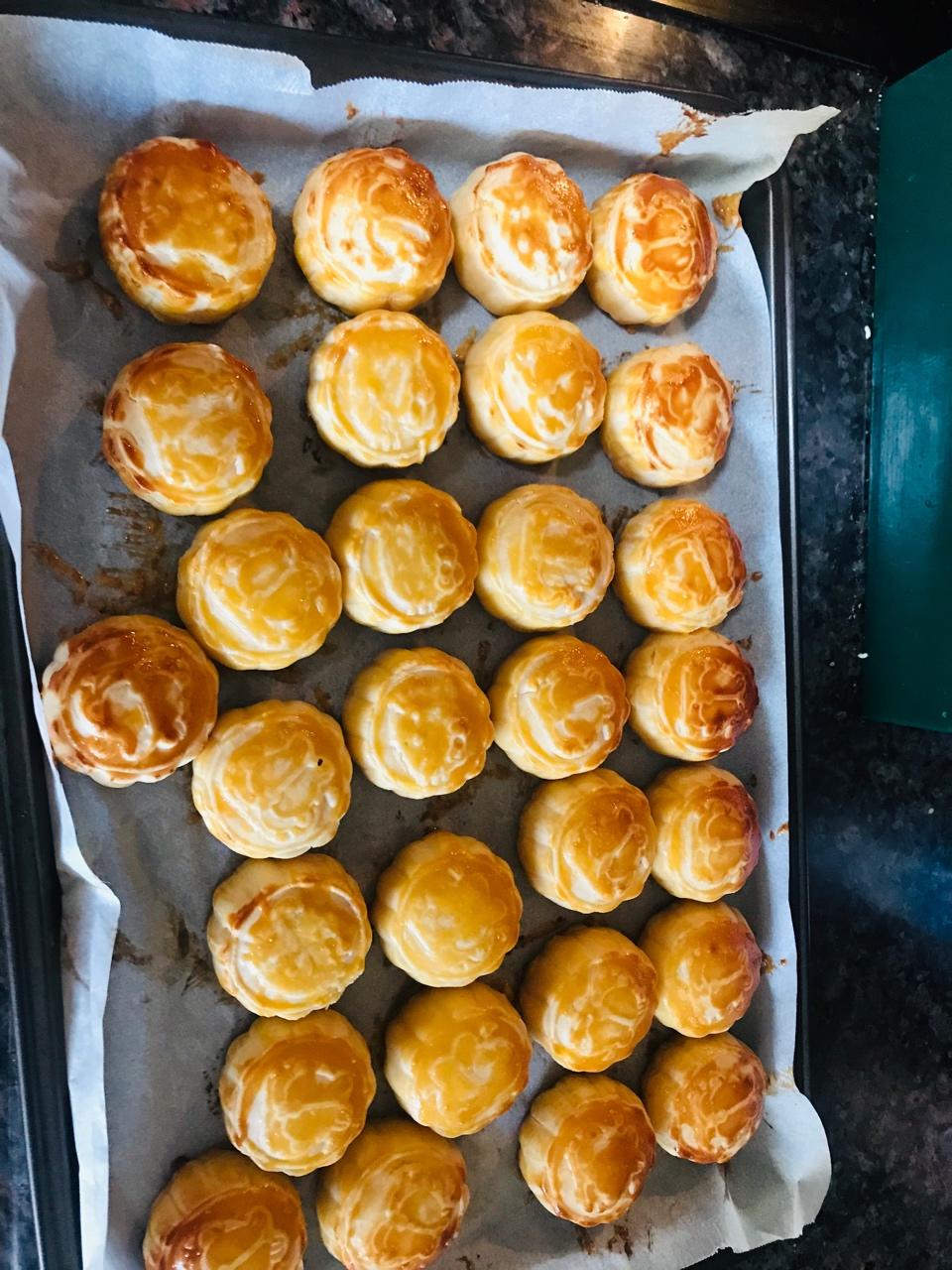流心奶黄月饼（无吉士粉/转化糖浆版本）【曼食慢语】
