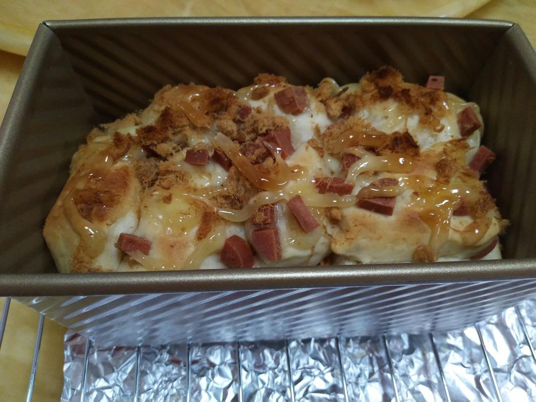 肉松手撕面包—超软会爆浆的面包哟
