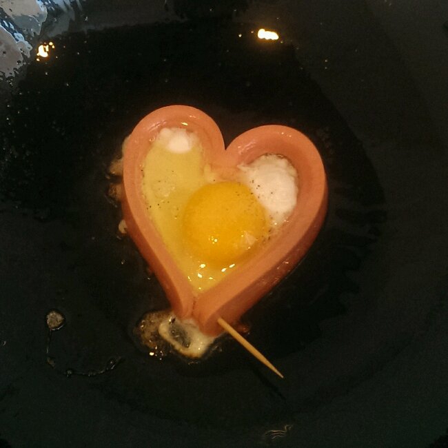 心形煎鸡蛋
