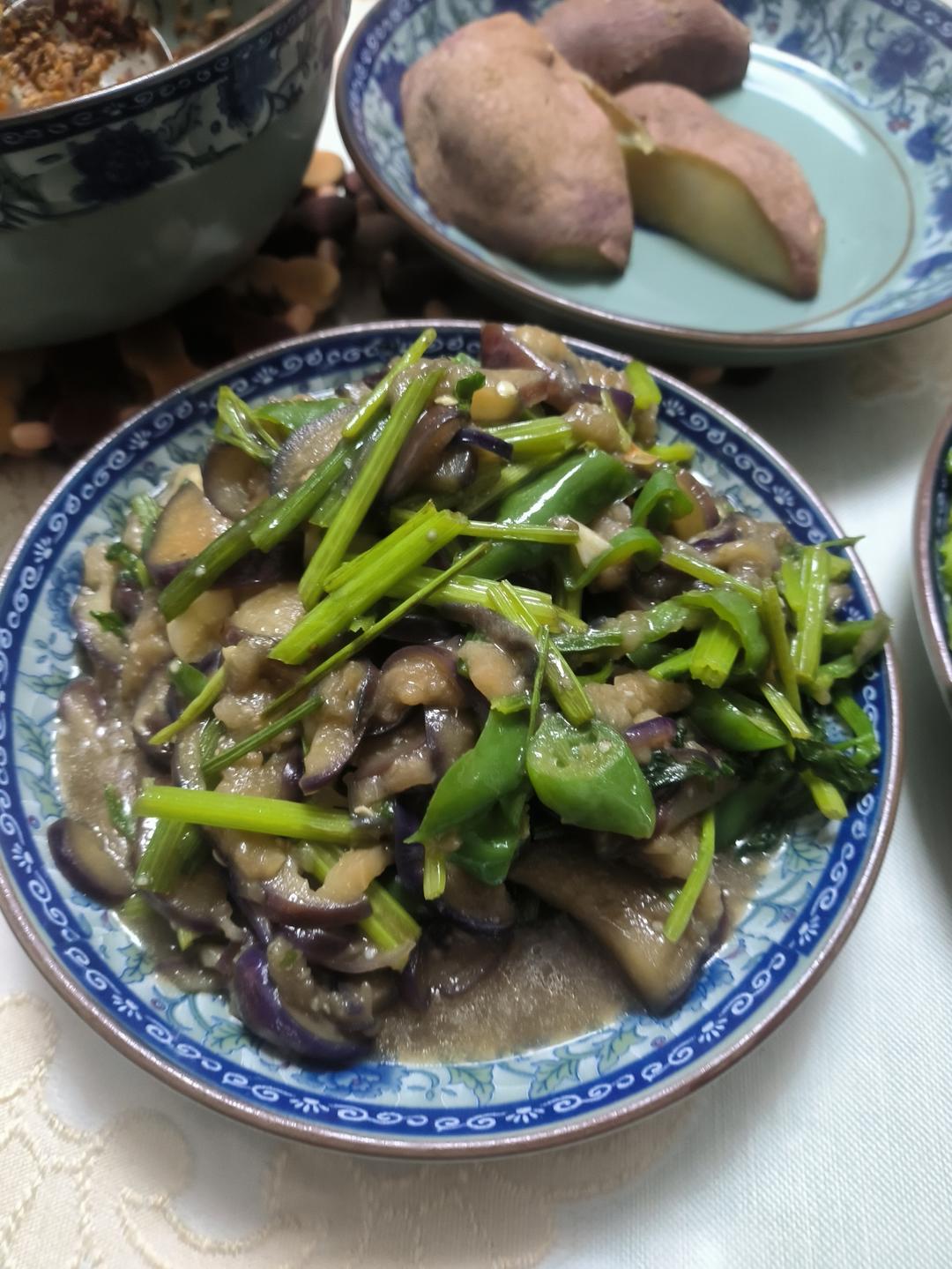 清炒茄子（少油版+视频）