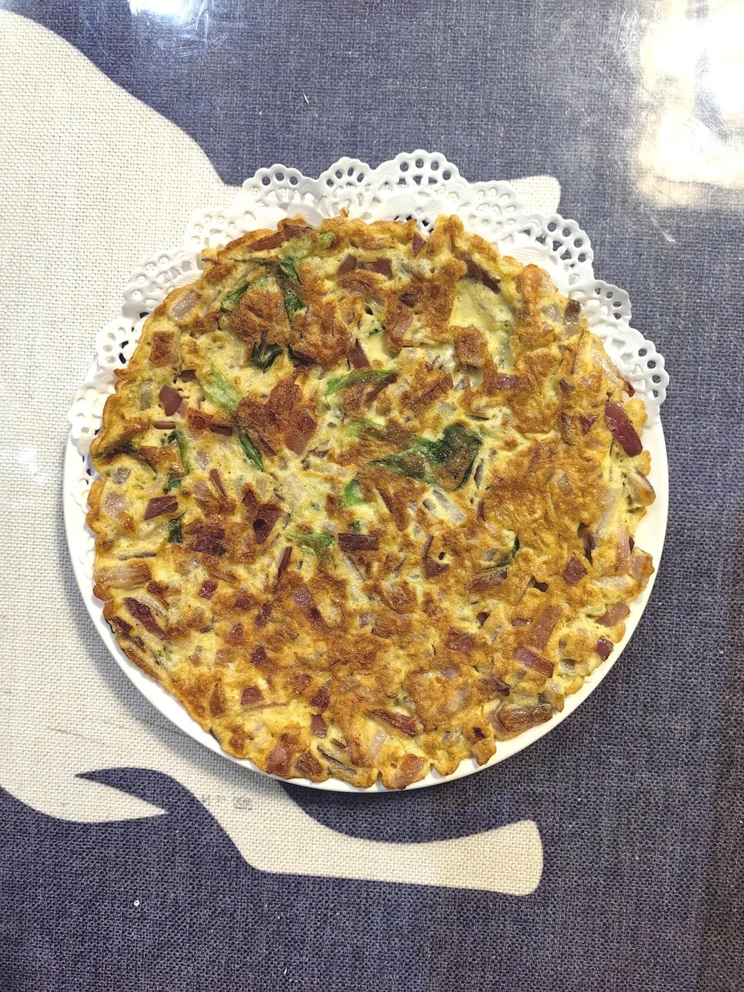 比肉饼好吃的洋葱鸡蛋煎饼