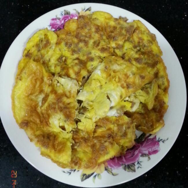萝卜干鸡蛋饼
