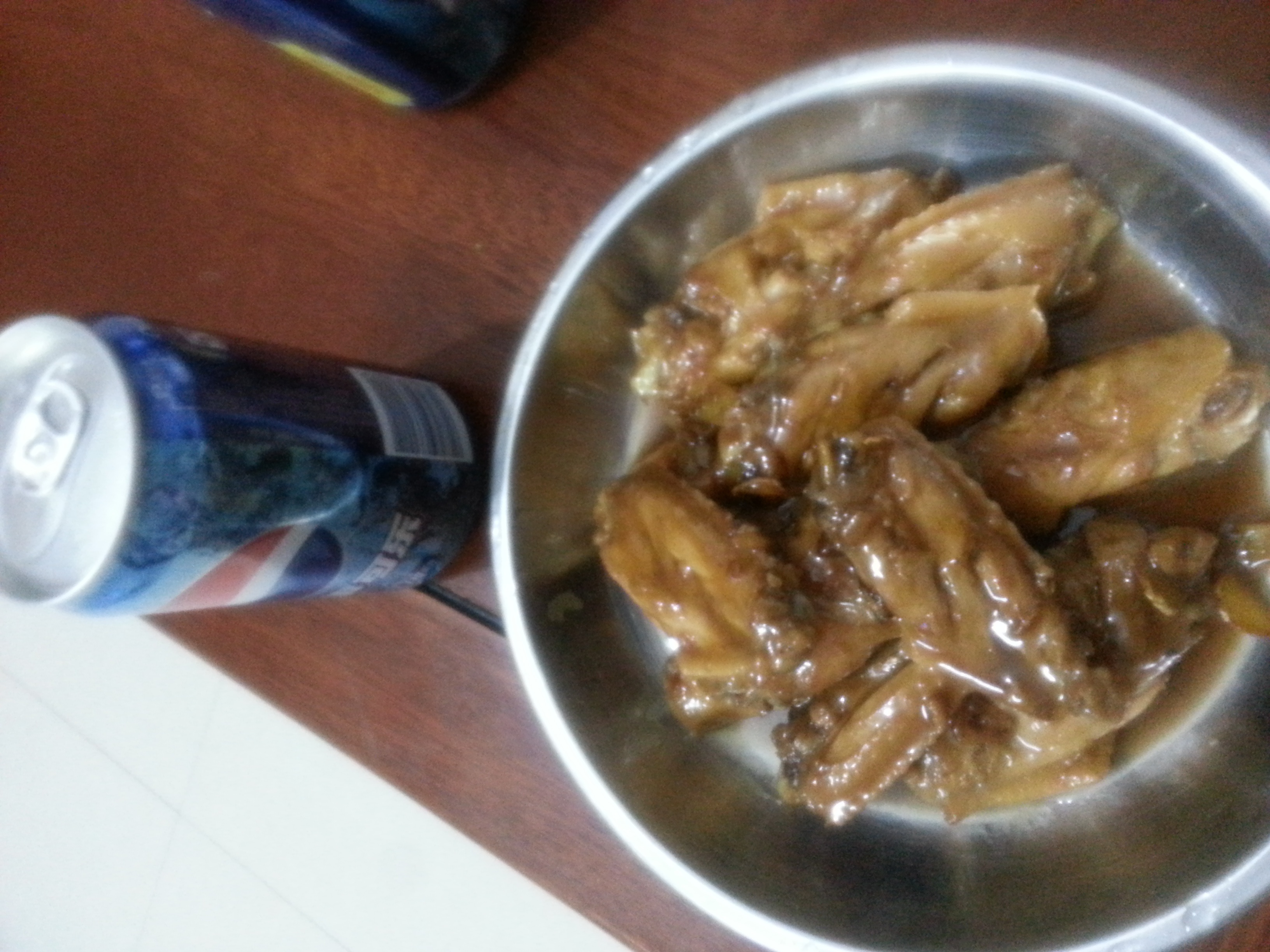 可乐鸡翅中