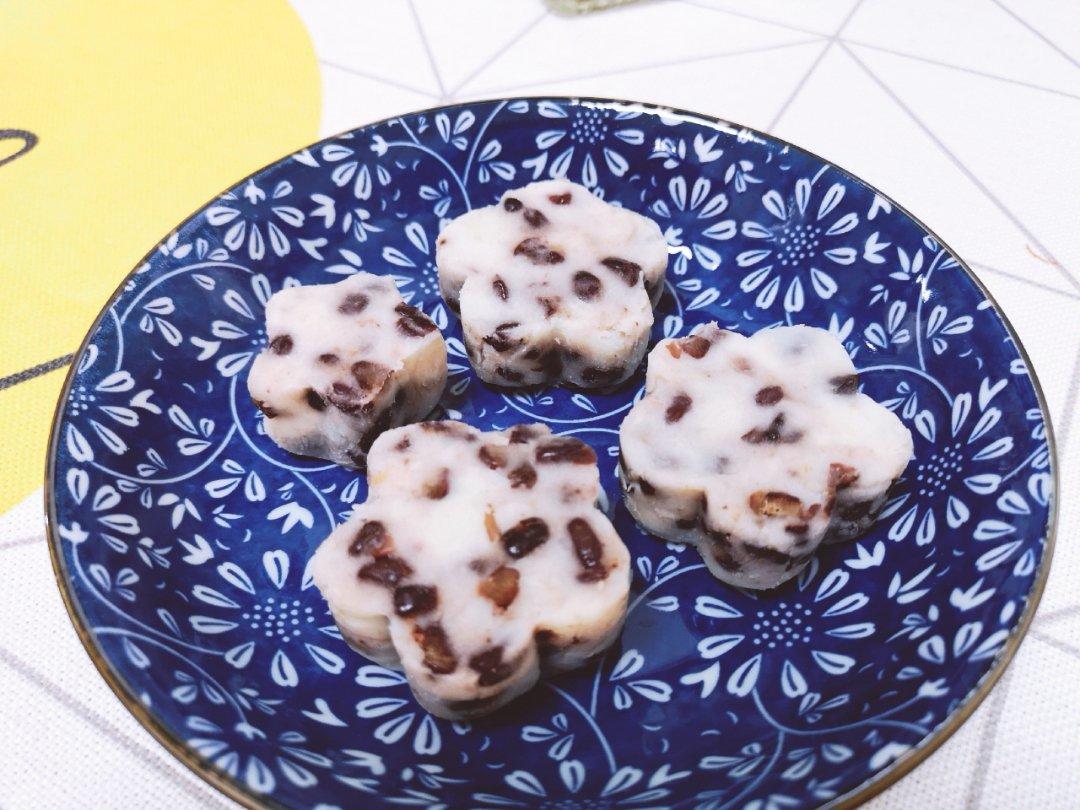 居家的咩做的山药红豆糕