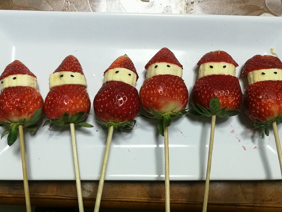 草莓香蕉圣诞老人🎅冰糖葫芦