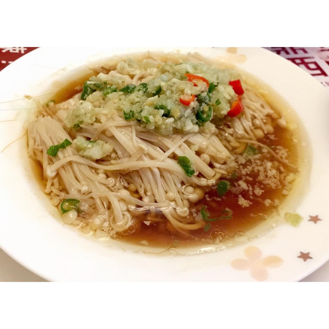 蒜蓉蒸金针菇
