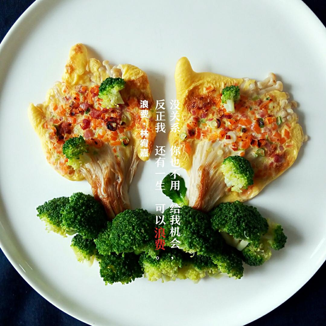 金针菇蛋饼