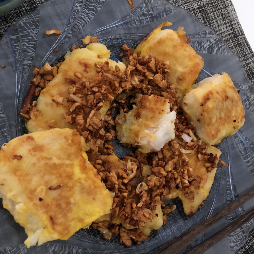 蒜酥香煎真鳕鱼【山姆厨房】