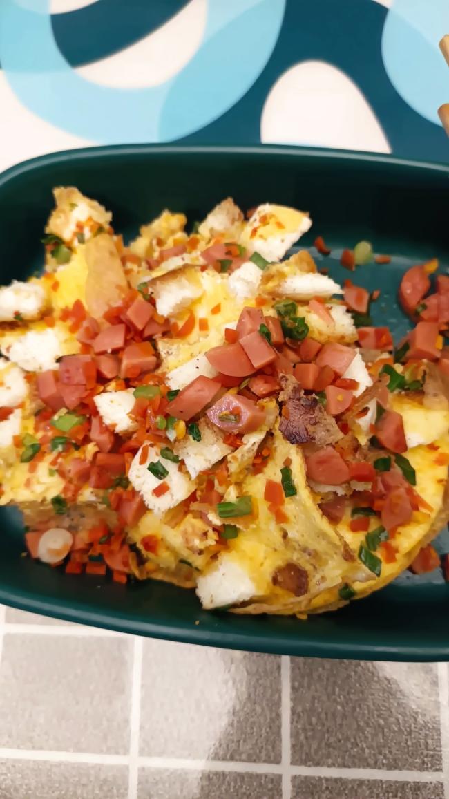 馒头鸡蛋饼的做法