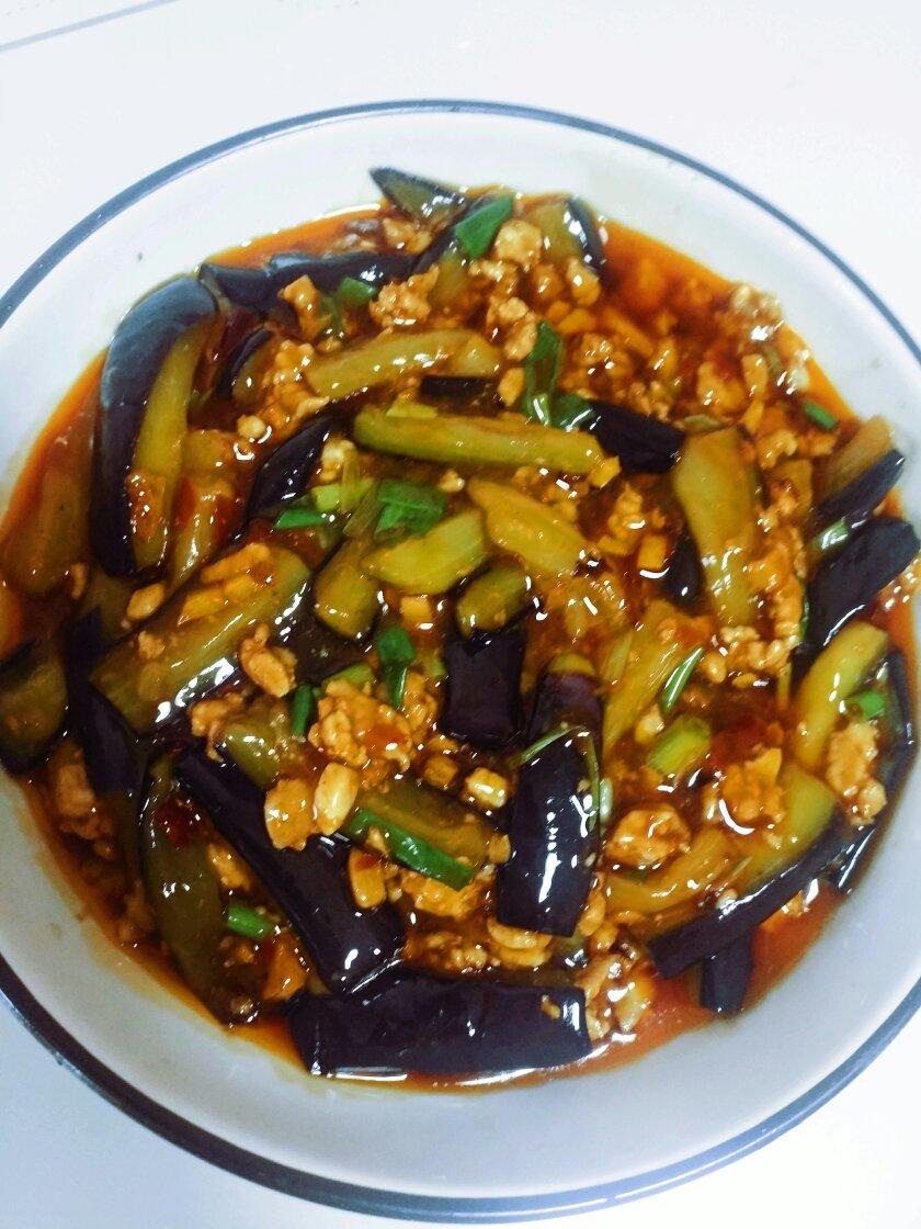 红烧肉沫茄子