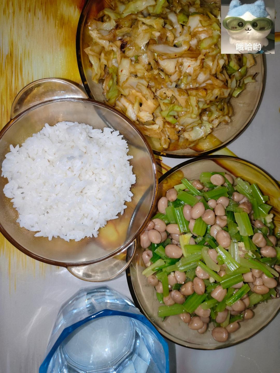 芹菜炝拌花生米
