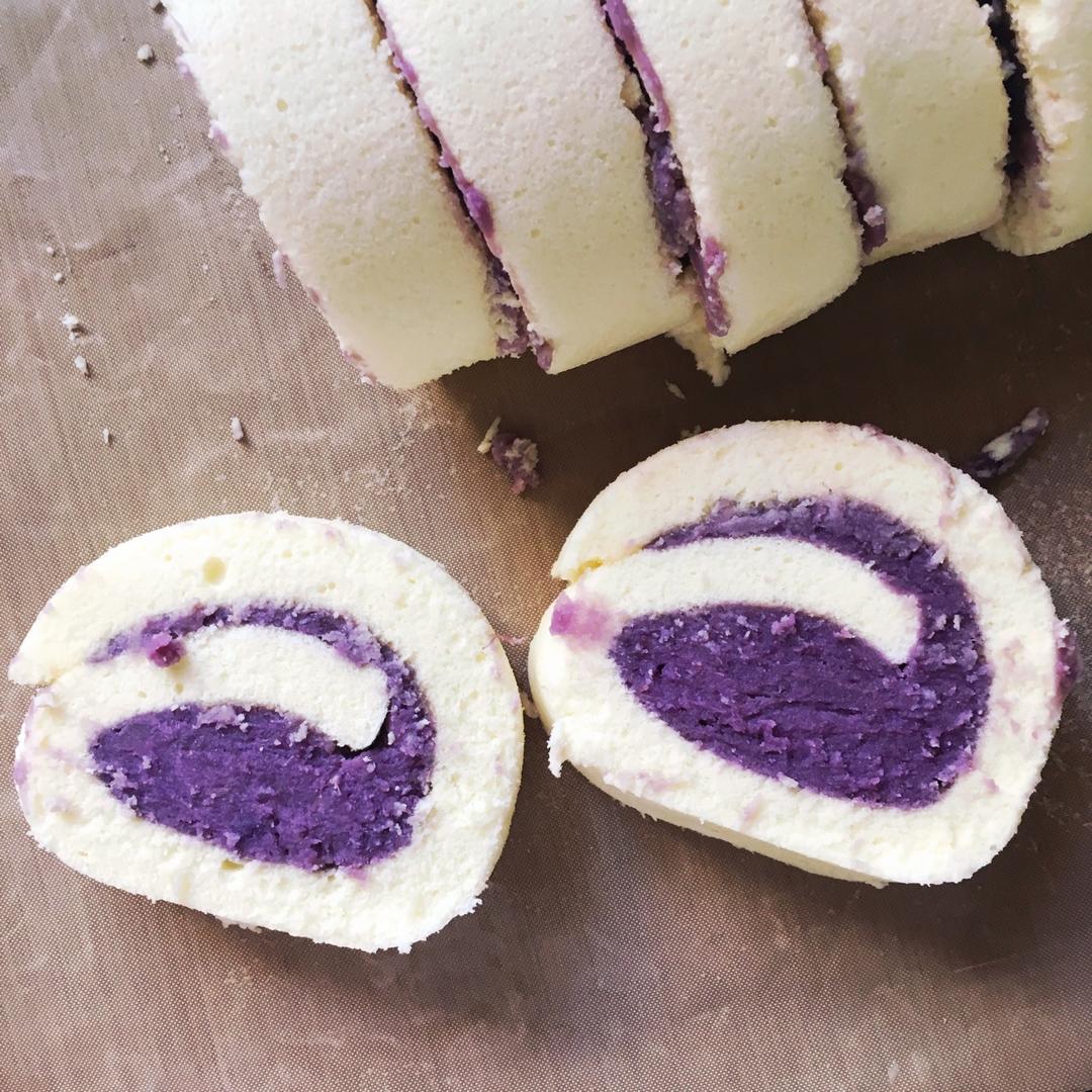 香芋紫薯蛋糕卷