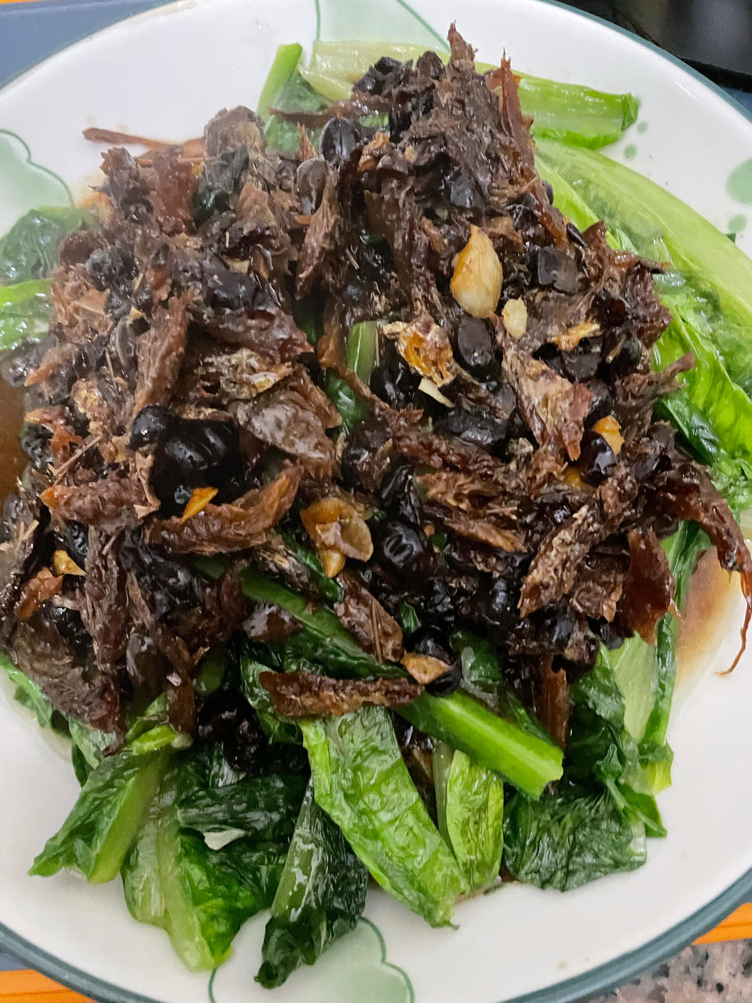 豆豉鲮鱼油麦菜