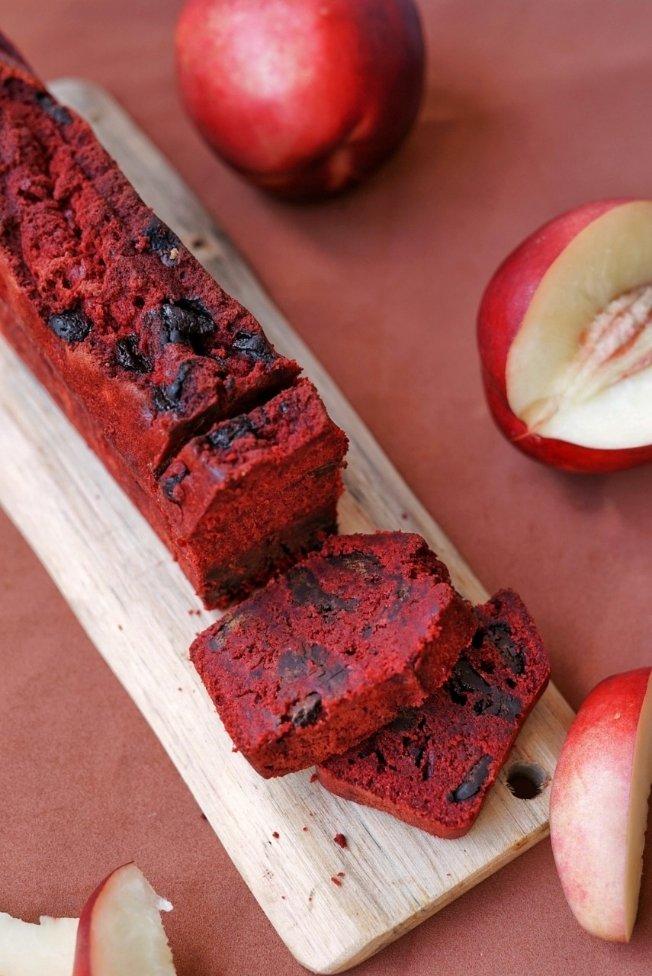 alma47做的情人节红丝绒巧克力磅蛋糕