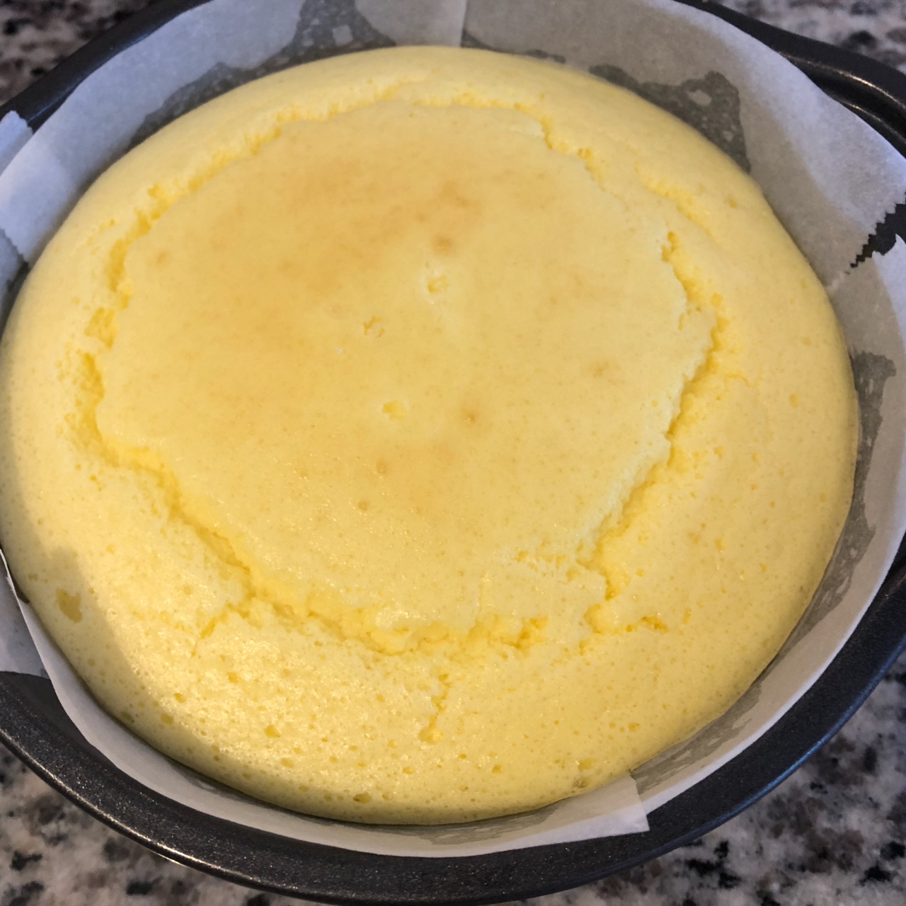 生酮日式舒芙蕾芝士蛋糕 /赤藓糖醇轻乳酪蛋糕 6寸的做法 步骤14