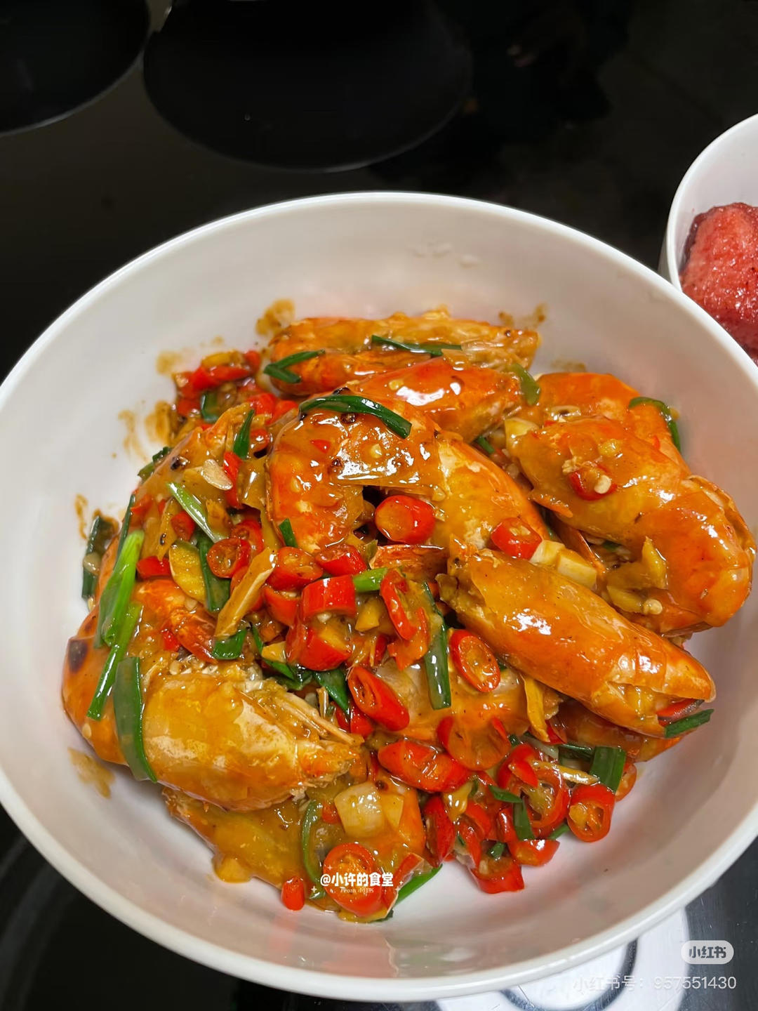 芥末罗氏虾（下饭菜）的做法